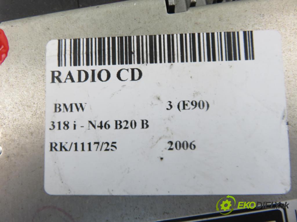 BMW 3 (E90) SEDAN 2006 95,00 318 i 129 - N46 B20 B 1995,00 RADIO CD VP9KAF18C838AB