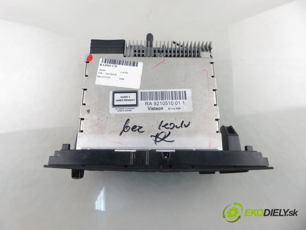 BMW 3 (E90) SEDAN 2006 95,00 318 i 129 - N46 B20 B 1995,00 RADIO CD VP9KAF18C838AB