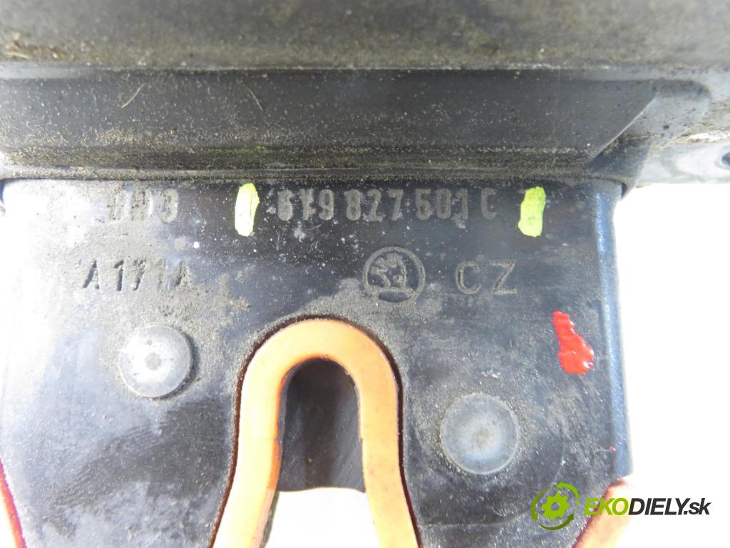 SKODA FABIA I Combi (6Y5) KOMBI 2002 74,00 1.9 TDI - ATD 1896,00 zámok dveří kufr EL. 6Y0827511A ; 6Y9827501C