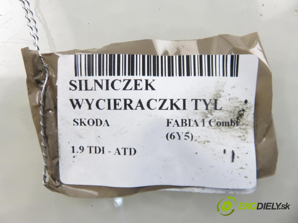 SKODA FABIA I Combi (6Y5) KOMBI 2002 74,00 1.9 TDI - ATD 1896,00 motorek stěrače ZADNÍ: 6Y9955711A ; 404651