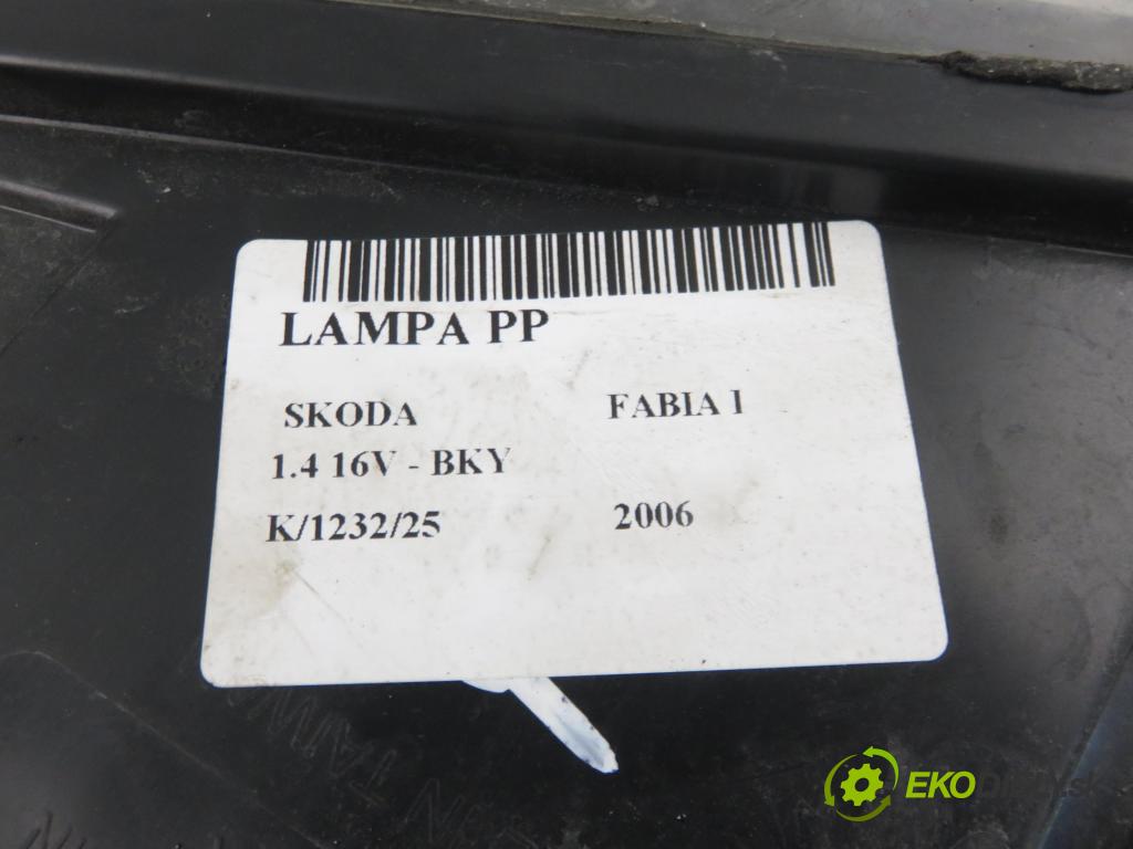 SKODA FABIA I (6Y2) HB 2006 55,00 1.4 16V - BKY 1390,00 světlo PP