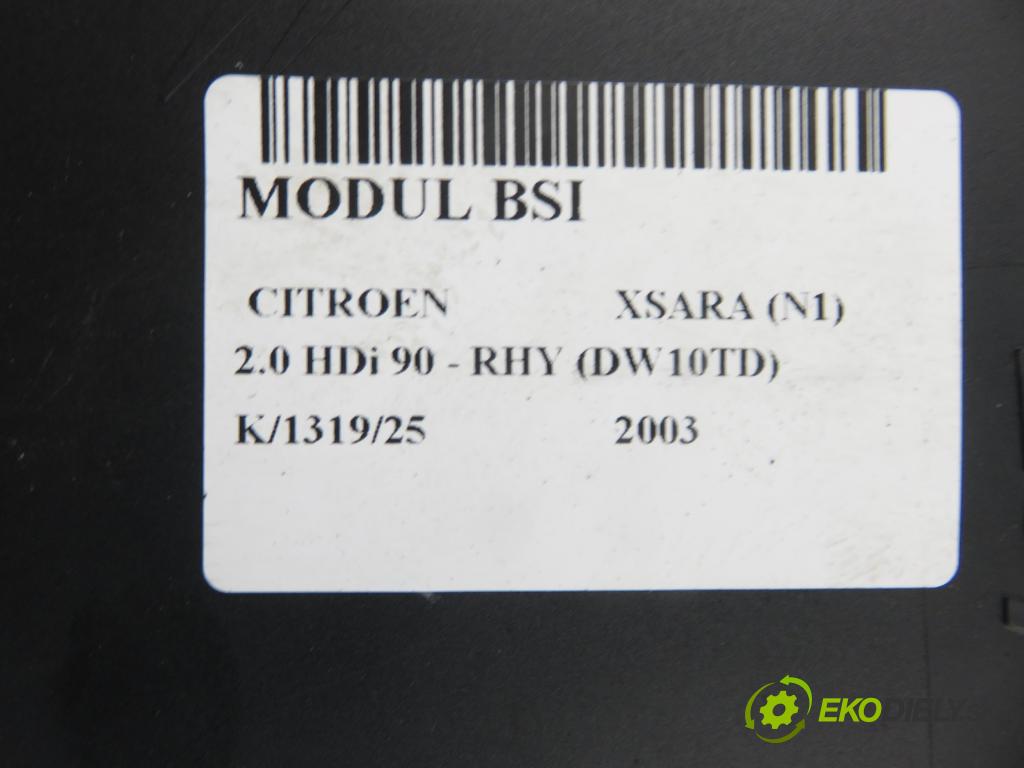 CITROEN XSARA (N1) LIFTBACK 2003 66,00 2.0 HDi 90 - RHY (DW10TD) 1997,00 MODUL BSI 9646022780 ; 73004512