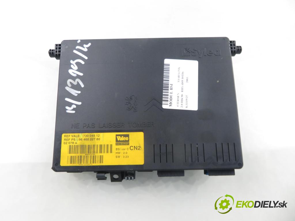 CITROEN XSARA (N1) LIFTBACK 2003 66,00 2.0 HDi 90 - RHY (DW10TD) 1997,00 MODUL BSI 9646022780 ; 73004512