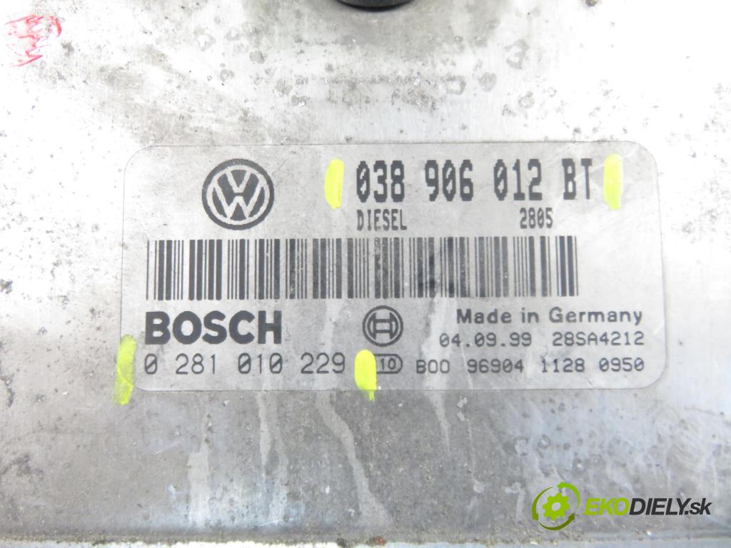 SEAT TOLEDO II (1M2) SEDAN 1999 66,00 1.9 TDI 90 - ALH 1896,00 řídící jednotka motora 038906012BT ; 0281010229