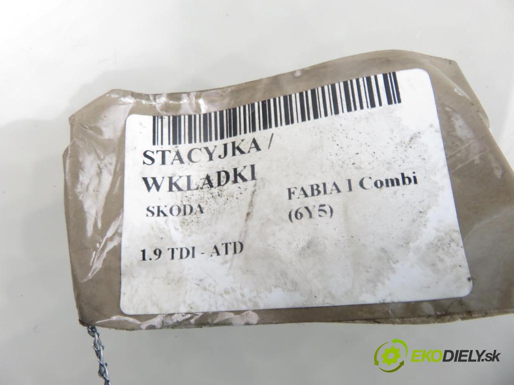 SKODA FABIA I Combi (6Y5) KOMBI 2002 74,00 1.9 TDI - ATD 1896,00 spínačka / VLOŽKY 4B0905851C