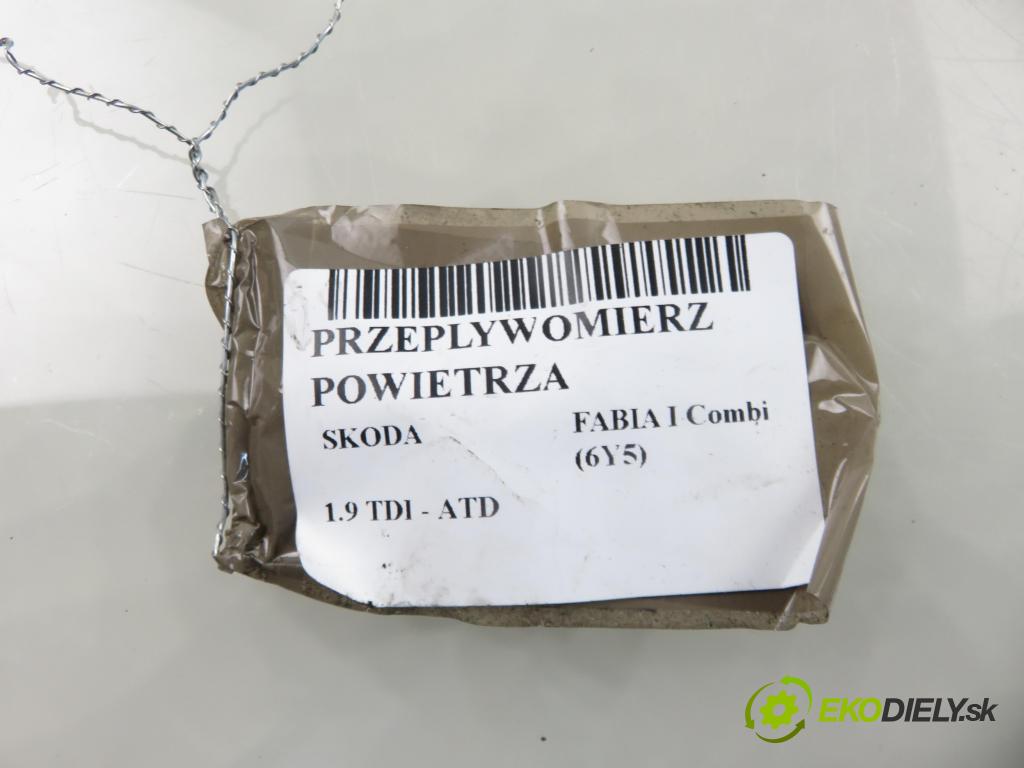 SKODA FABIA I Combi (6Y5) KOMBI 2002 74,00 1.9 TDI - ATD 1896,00 váha vzduchu vzduchu F00C2G2027