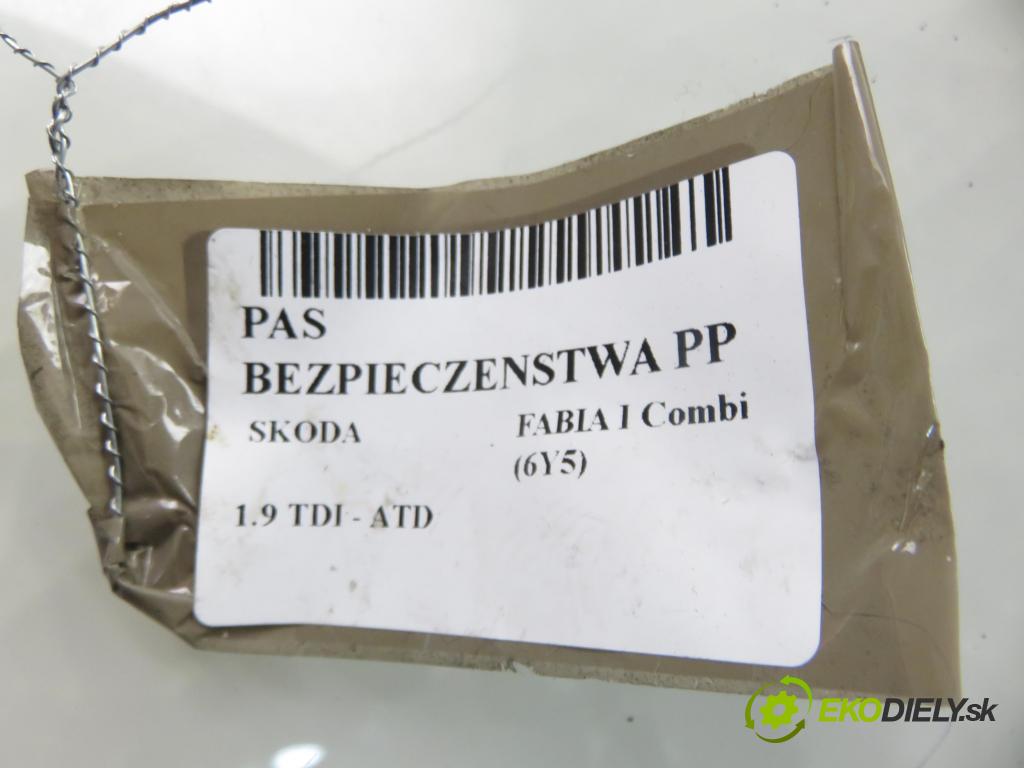 SKODA FABIA I Combi (6Y5) KOMBI 2002 74,00 1.9 TDI - ATD 1896,00 držák BEZPEČNOST PP 6Y0857702A ; 33009799