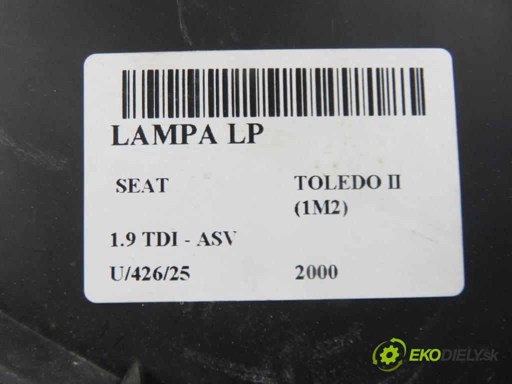 SEAT TOLEDO II (1M2) SEDAN 2000 81,00 1.9 TDI - ASV 1896,00 Svetlo LP