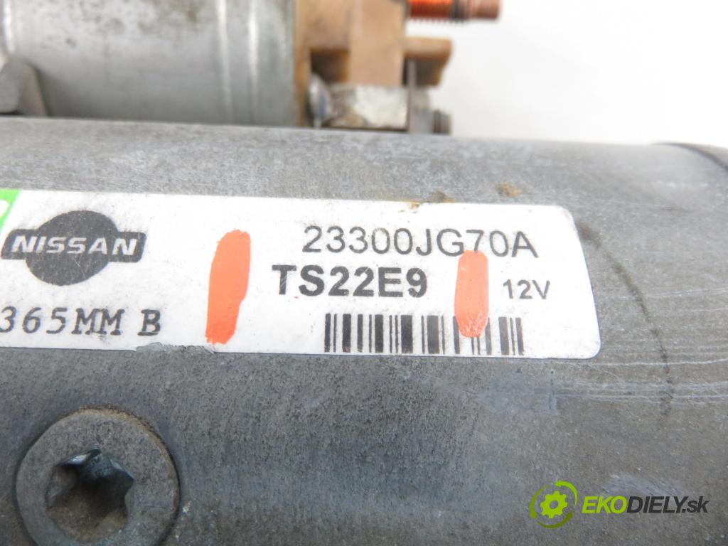 NISSAN QASHQAI / QASHQAI +2 I (J10, JJ10) CROSSOVER 2009 110,00 2.0 dCi Napęd na wszystkie koła - M9R 1995,00 Štartér TS22E9 (Štartér)