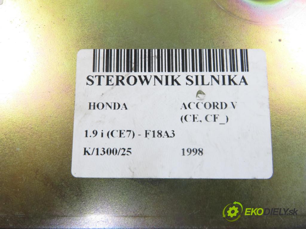 HONDA ACCORD V (CE, CF_) SEDAN 1998 85,00 1.9 i (CE7) - F18A3 1850,00 řídící jednotka motora 37820P5RG31