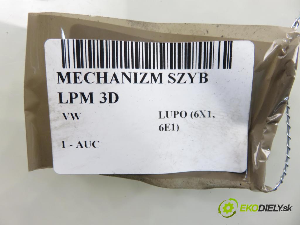 VW LUPO (6X1, 6E1) HB 2004 37,00 1 - AUC 999,00 mechanismus oken LPM 3D 6X0837401
