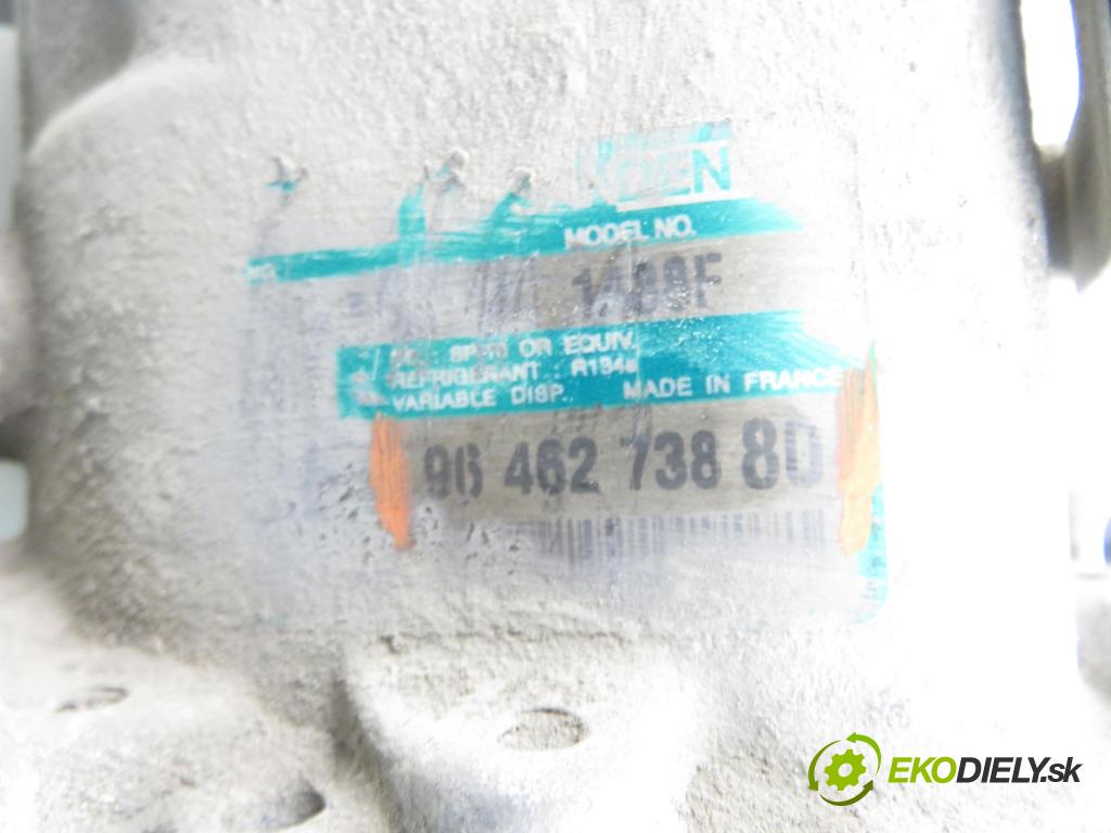 PEUGEOT 206 liftback (2A/C) HB 2003 55,00 1.4 75 - KFW 1360,00 KOMPRESOR: klimatizácie 9646273880 (Kompresor klimatizácie)