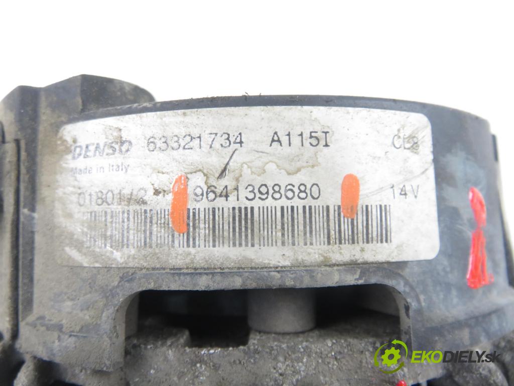 PEUGEOT 206 liftback (2A/C) HB 2003 55,00 1.4 75 - KFW 1360,00 Alternátor 9641398680 (Alternátor)