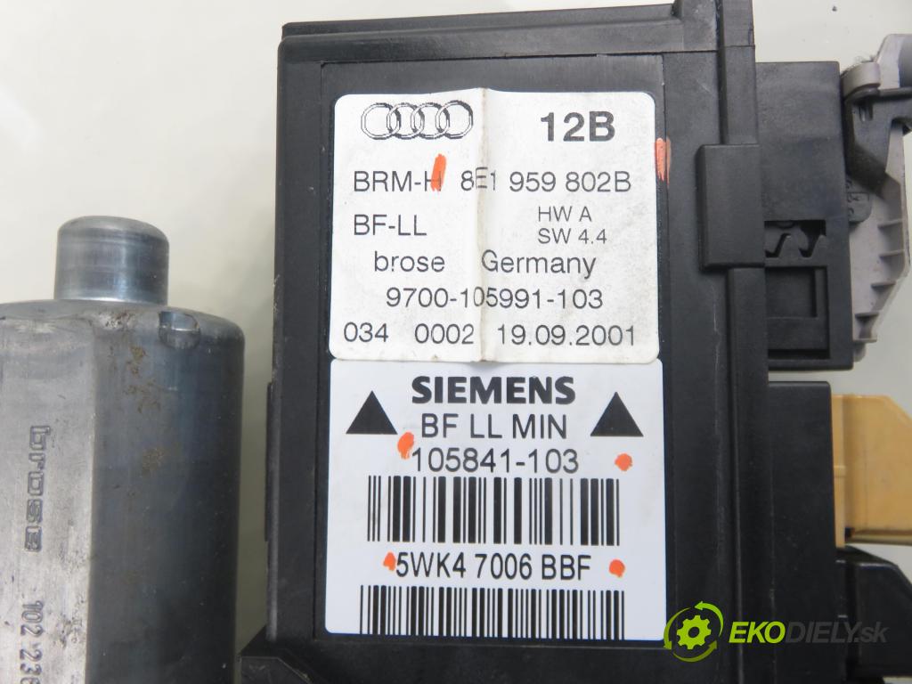 AUDI A4 Avant (8E5, B6) KOMBI 2001 96,00 1.9 TDI - AWX 1896,00 mechanismus oken PPE 8E1959802B ; 5WK47006BBF