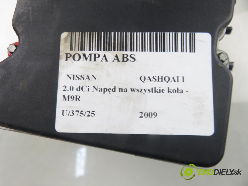 NISSAN QASHQAI / QASHQAI +2 I (J10, JJ10) CROSSOVER 2009 110,00 2.0 dCi Napęd na wszystkie koła - M9R 1995,00 Pumpa ABS 0265951223 ; 0265230686 (Pumpa ABS)