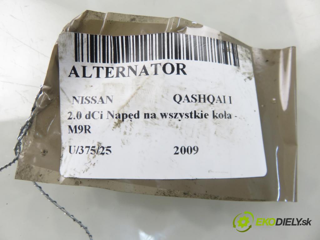 NISSAN QASHQAI / QASHQAI +2 I (J10, JJ10) CROSSOVER 2009 110,00 2.0 dCi Napęd na wszystkie koła - M9R 1995,00 Alternátor 23100JD71A (Alternátor)