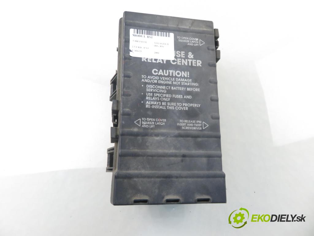 CHRYSLER VOYAGER IV (RG, RS) MINIVAN 2002 105,00 2.5 CRD 143 - ENJ 2499,00 MODUL BSI 04869001AJ ; 04869204AN