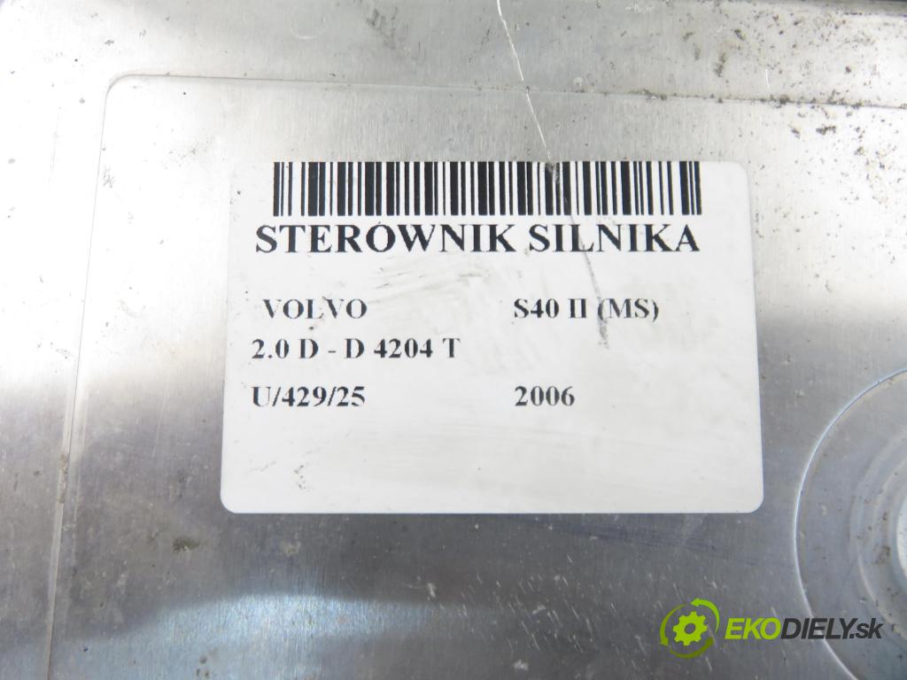 VOLVO S40 II (MS) SEDAN 2006 81,00 1.6 D - D 4164 T 1560,00 řídící jednotka motora 4N5112A650BA ; 0281011775