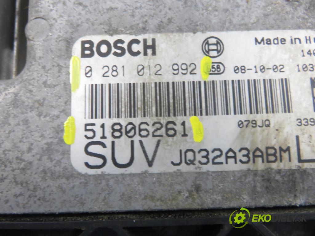 FIAT SEDICI (189_) CROSSOVER 2009 88,00 1.9 D Multijet 120 4x4 - D19AA 1910,00 řídící jednotka motora 51806261 ; 0281012992
