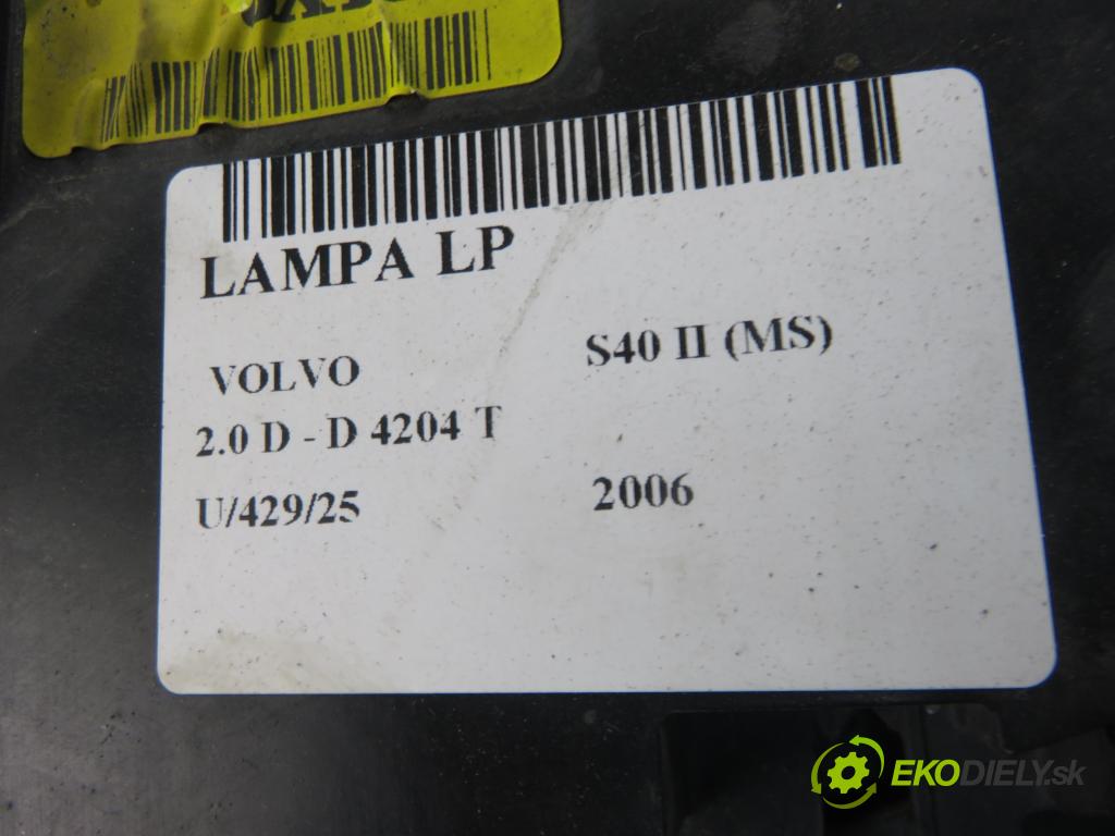 VOLVO S40 II (MS) SEDAN 2006 81,00 1.6 D - D 4164 T 1560,00 světlo LP 30698873