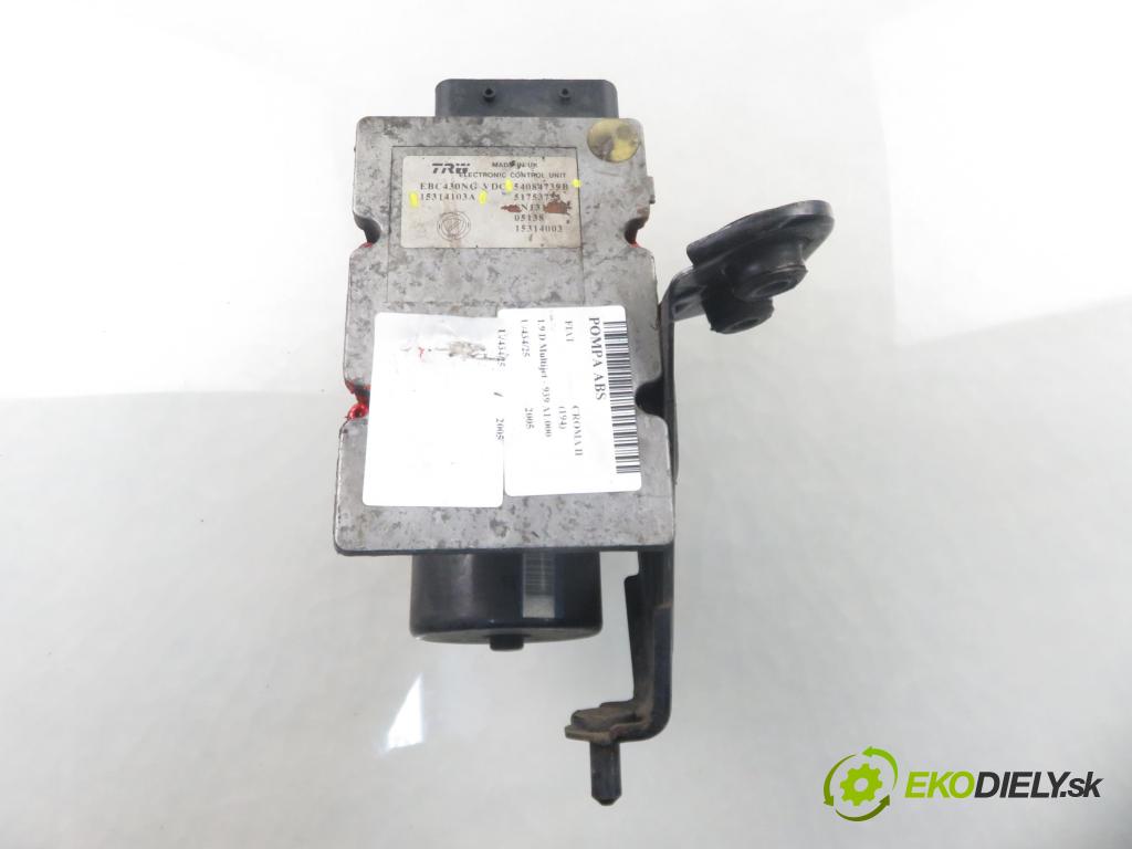 FIAT CROMA (194_) KOMBI 2005 88,00 1.9 D Multijet 120 - 939 A1.000 1910,00 Pumpa ABS 15314103A ; 54084739B (Pumpa ABS)
