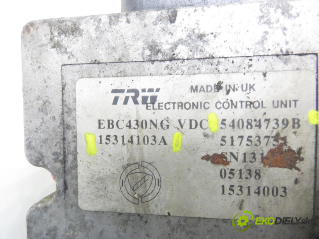 FIAT CROMA (194_) KOMBI 2005 88,00 1.9 D Multijet 120 - 939 A1.000 1910,00 Pumpa ABS 15314103A ; 54084739B (Pumpa ABS)