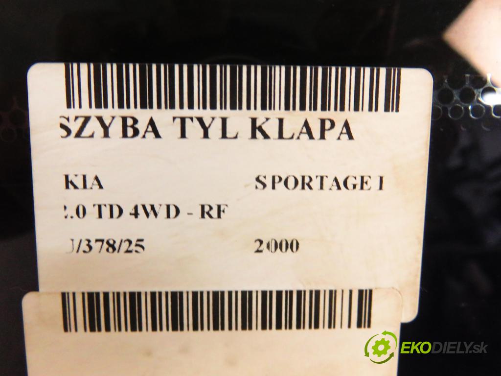 KIA SPORTAGE (K00) TERENOWY 2000 61,00 2.0 TD 4WD 83 - RF 1998,00 okno ZADNÍ: kapota