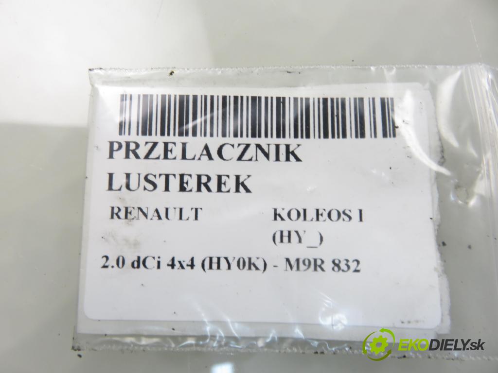 RENAULT KOLEOS I (HY_) SUV 2008 110,00 2.0 dCi 4x4 150 - M9R 832 1995,00 prepínač spätných zrkadiel