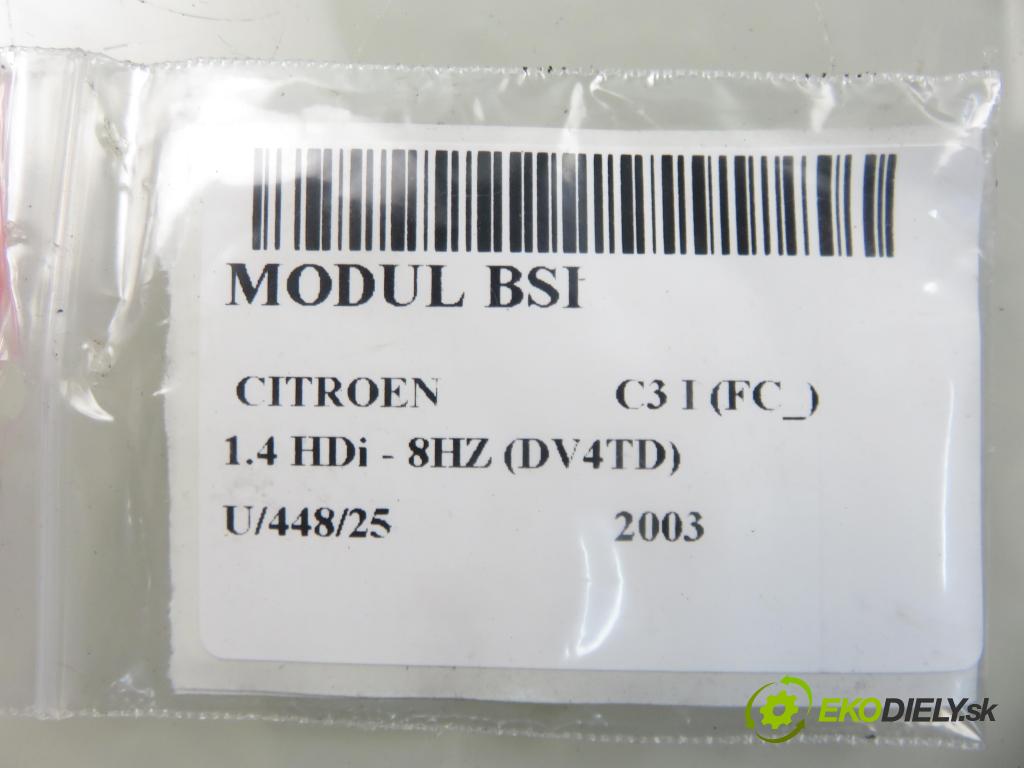 CITROEN C3 I (FC_) HB 2003 50,00 1.4 HDi - 8HZ (DV4TD) 1398,00 MODUL BSI 9649811480 ; S118085200