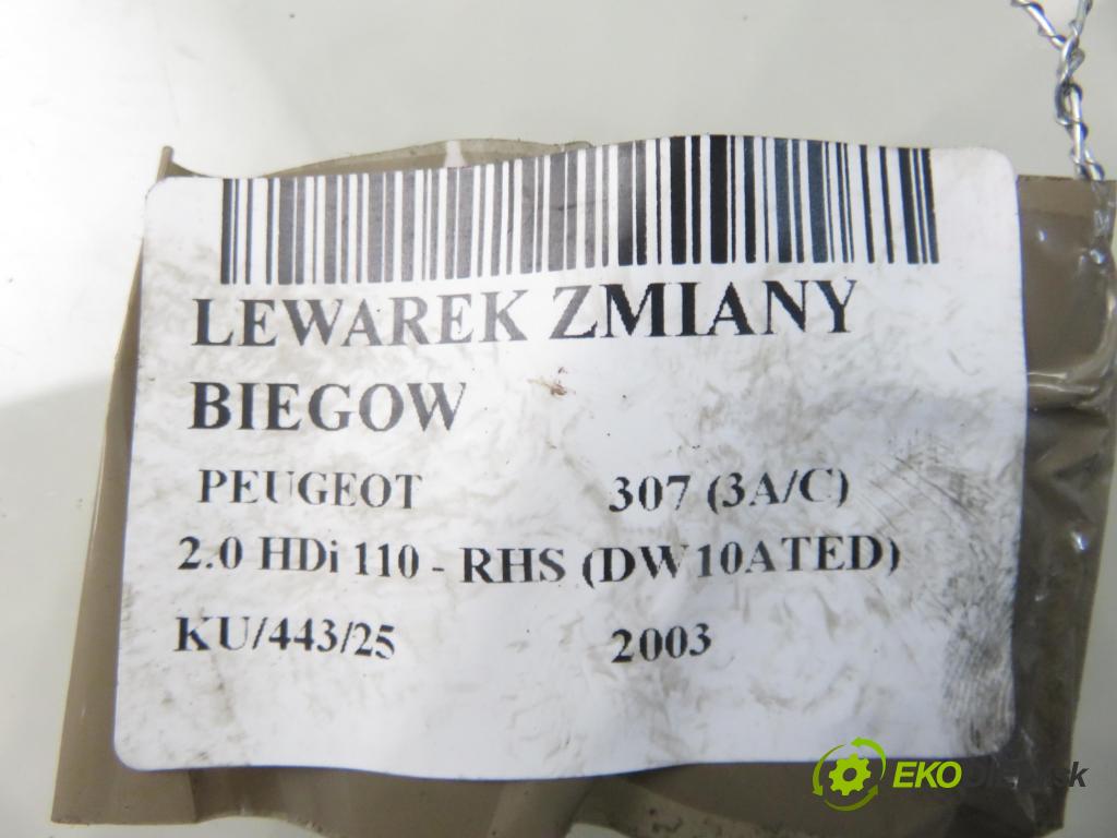 PEUGEOT 307 (3A/C) HB 2003 79,00 2.0 HDi 110 - RHS 1997,00 ZVEDÁK: 9657303580