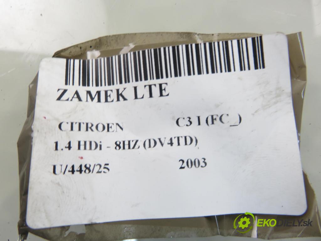 CITROEN C3 I (FC_) HB 2003 50,00 1.4 HDi - 8HZ (DV4TD) 1398,00 zámok LTE 