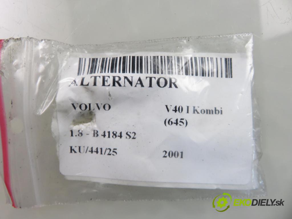VOLVO V40 Kombi (645) KOMBI 2001 90,00 1.8 122 - B 4184 S2 1783,00 Alternátor 1022110500 ; 9472908 ; TN1022110500 (Alternátor)