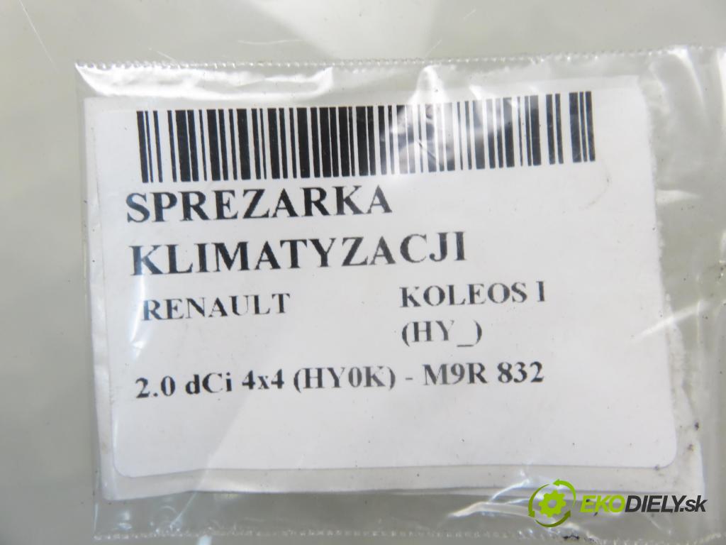 RENAULT KOLEOS I (HY_) SUV 2008 110,00 2.0 dCi 4x4 150 - M9R 832 1995,00 KOMPRESOR: klimatizácie Z0006029A ; 92600J702A ; Z0006028A (Kompresor klimatizácie)