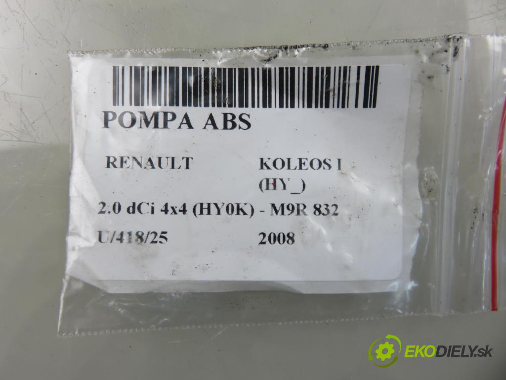 RENAULT KOLEOS I (HY_) SUV 2008 110,00 2.0 dCi 4x4 150 - M9R 832 1995,00 Pumpa ABS 47660JY02B ; TD8405 ; A98000EB3 (Pumpa ABS)