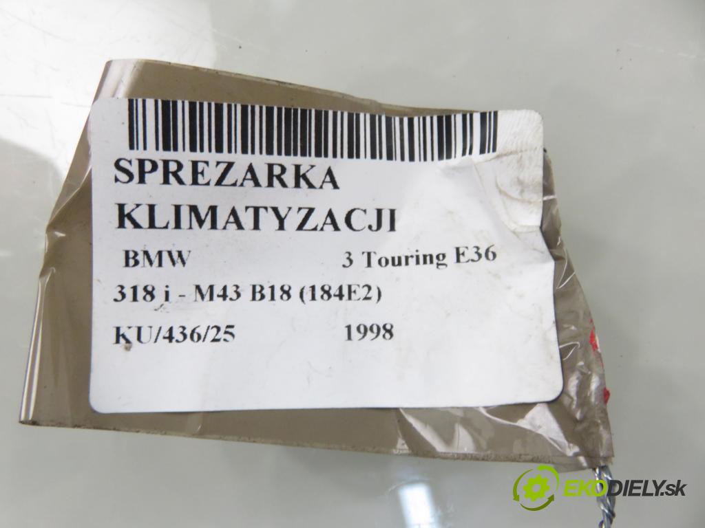 BMW 3 Touring (E36) KOMBI 1998 85,00 318 i 116 - M43 B18 (184E2) 1796,00 KOMPRESOR: klimatizácie 8390228 ; 8390646 (Kompresor klimatizácie)