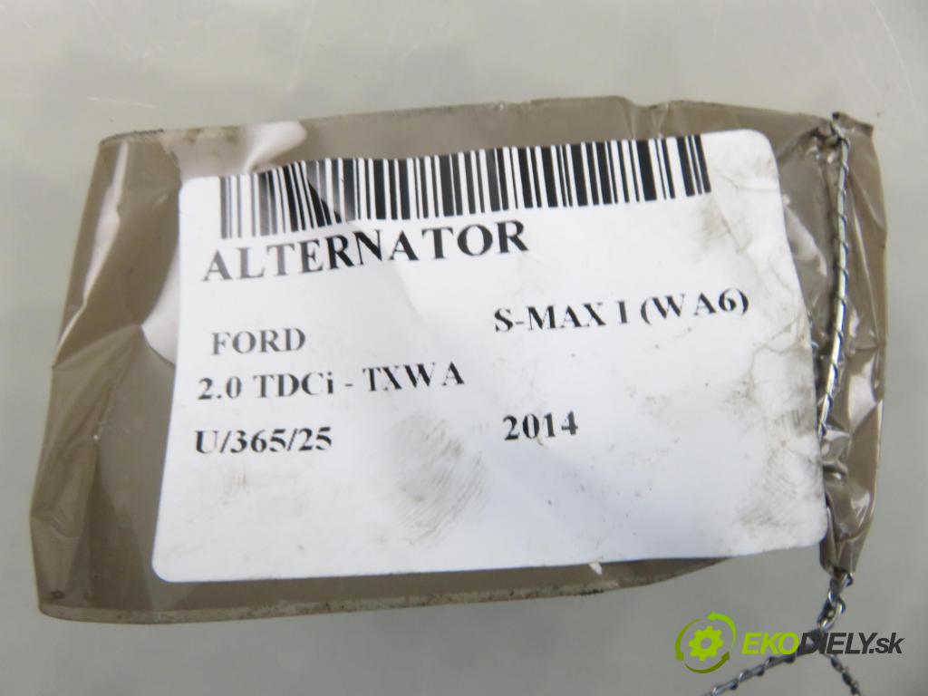 FORD S-MAX (WA6) MINIVAN 2014 120,00 2.0 TDCi - TXWA 1997,00 Alternátor AG9T10300AA (Alternátor)