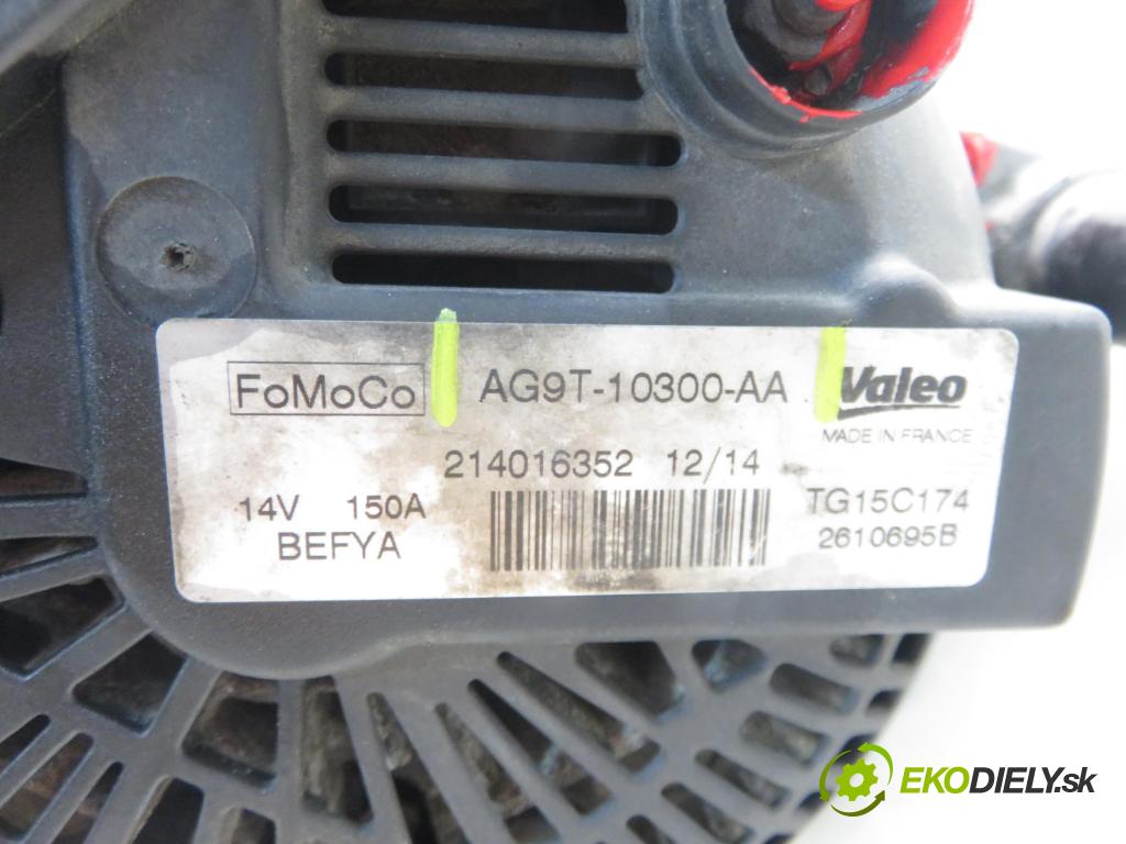 FORD S-MAX (WA6) MINIVAN 2014 120,00 2.0 TDCi - TXWA 1997,00 Alternátor AG9T10300AA (Alternátor)