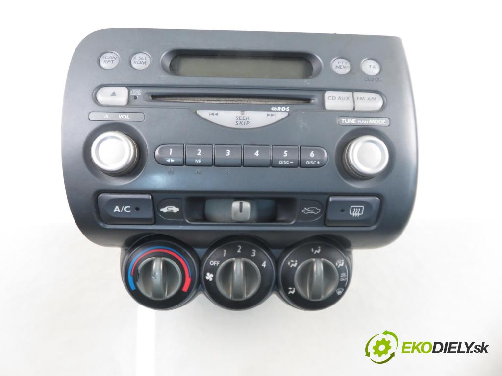 HONDA JAZZ II (GD_, GE3, GE2) HB 2004 61,00 1.3 (GD1) - L13A1 1339,00 RADIO CD 39175SAAG110M1 ; 39100SAAG121