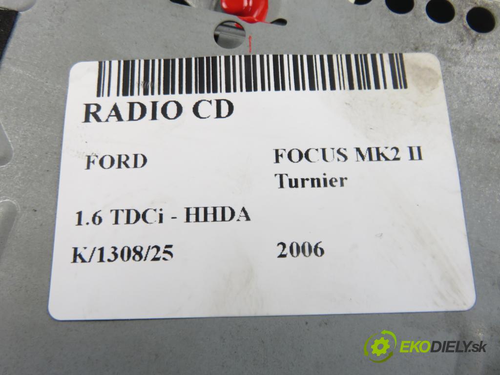 FORD FOCUS II Turnier (DA_, FFS, DS) KOMBI 2006 66,00 1.6 TDCI 90 1560,00 RADIO CD 5M5T18C815FA
