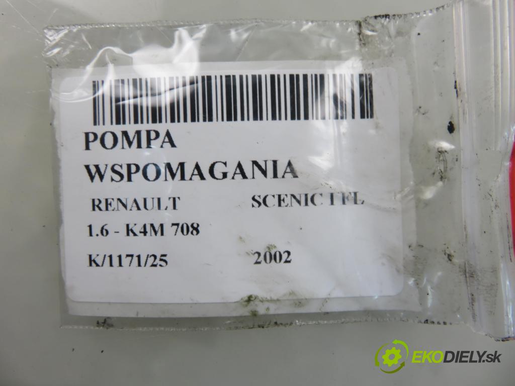 RENAULT SCENIC I (JA0/1_) MINIVAN 2002 0,00 1.6 - K4M 708 1598,00 pumpa servočerpadlo 26077782RP ; 7700431286 ; 7700431283 (Servočerpadlo)