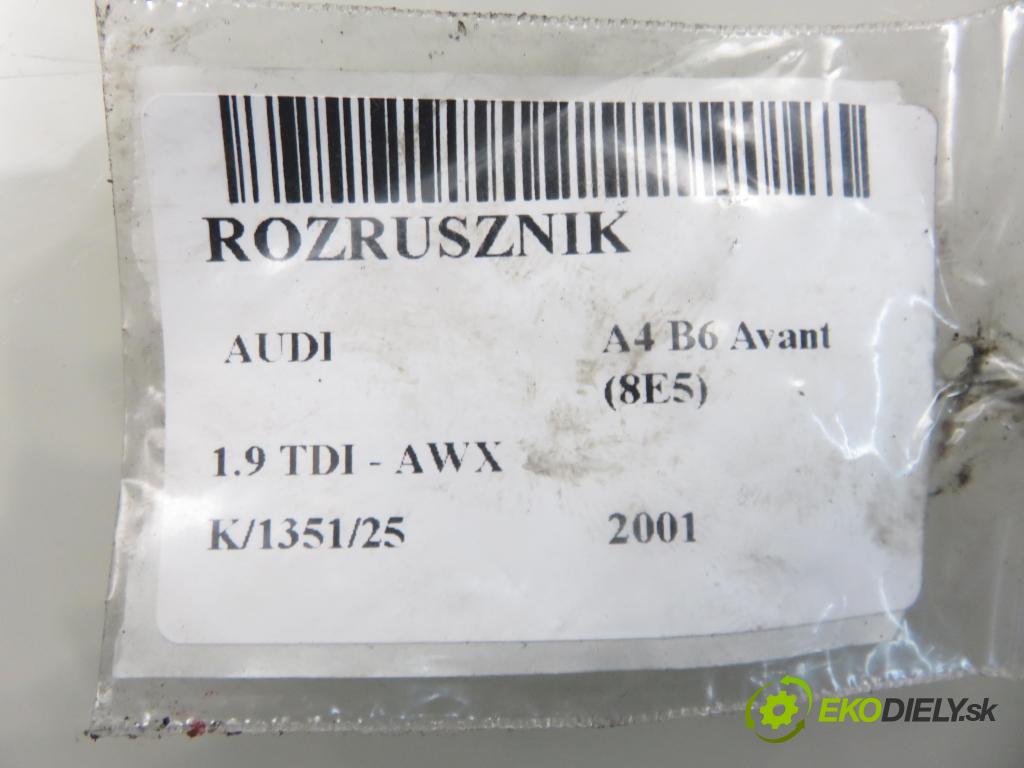 AUDI A4 Avant (8E5, B6) KOMBI 2001 96,00 1.9 TDI - AWX 1896,00 Štartér S3066 (Štartér)