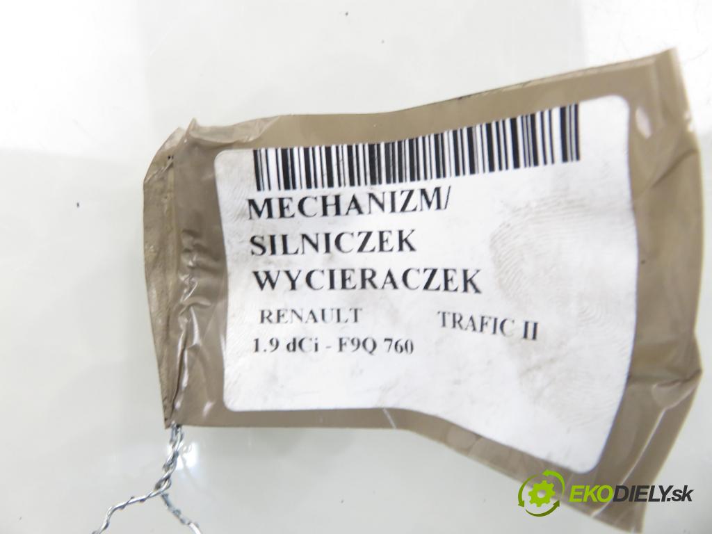 RENAULT TRAFIC II Skrzynia (FL) FURGON 2005 74,00 1.9 dCi - F9Q 760 1870,00 MECHANISMUS/ motorek stěračů 