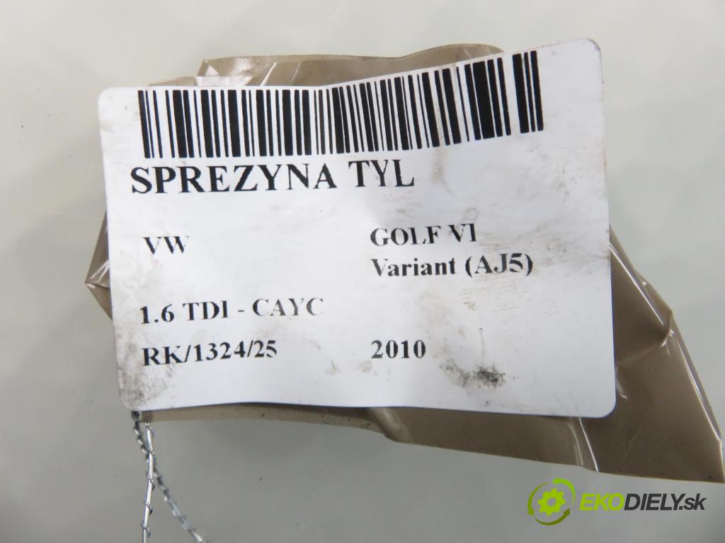 VW GOLF VI Variant (AJ5) KOMBI 2010 77,00 1.6 TDI - CAYC 1598,00 Pružina zadné 