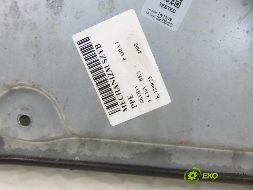 SKODA FABIA I (6Y2) HB 2005 55,00 1.4 16V - BKY 1390,00 mechanismus oken PPE 6Y1959802