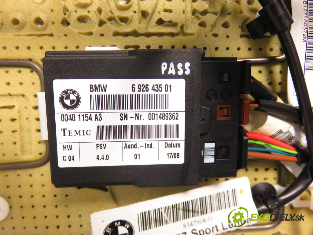 MINI MINI (R56) HB 2008 88,00 Cooper 120 - N12 B16 A 1598,00 sedadlo ŘIDIČE / LP 