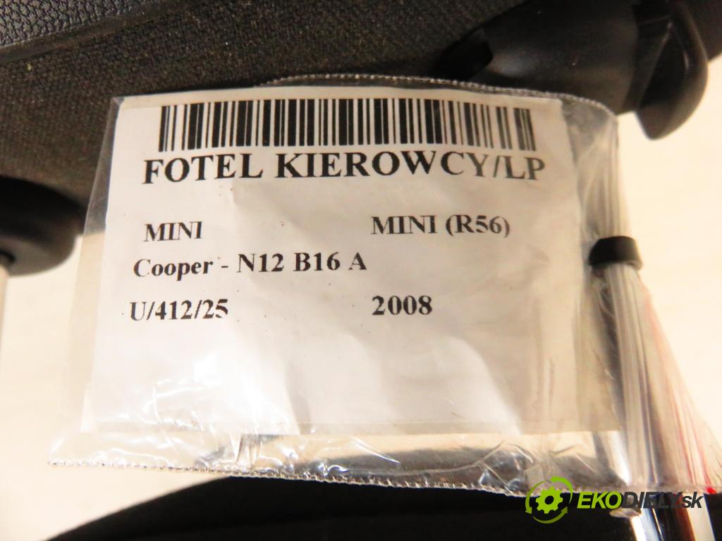 MINI MINI (R56) HB 2008 88,00 Cooper 120 - N12 B16 A 1598,00 sedadlo ŘIDIČE / LP