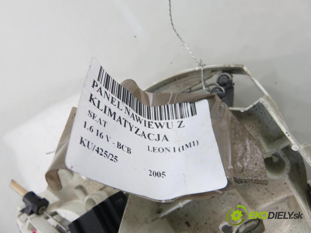 SEAT LEON (1M1) HB 2005 77,00 1.6 16 V - BCB 1598,00 Panel kúrenia KLIMATIZACE: 1M0820045C
