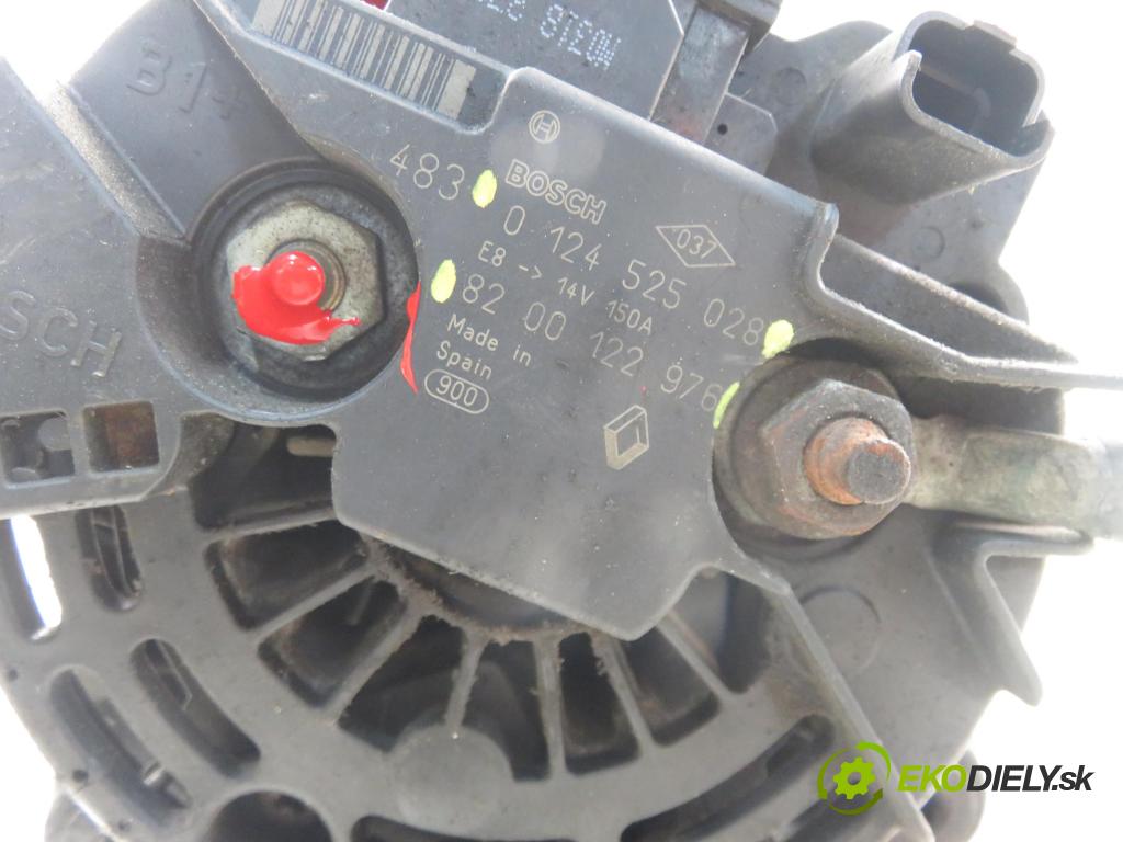 RENAULT SCENIC II (JM0/1_) MINIVAN 2004 60,00 1.5 dCi (JM0F) - K9K 722 1461,00 Alternátor 8200122976 ; 0124525028 (Alternátor)