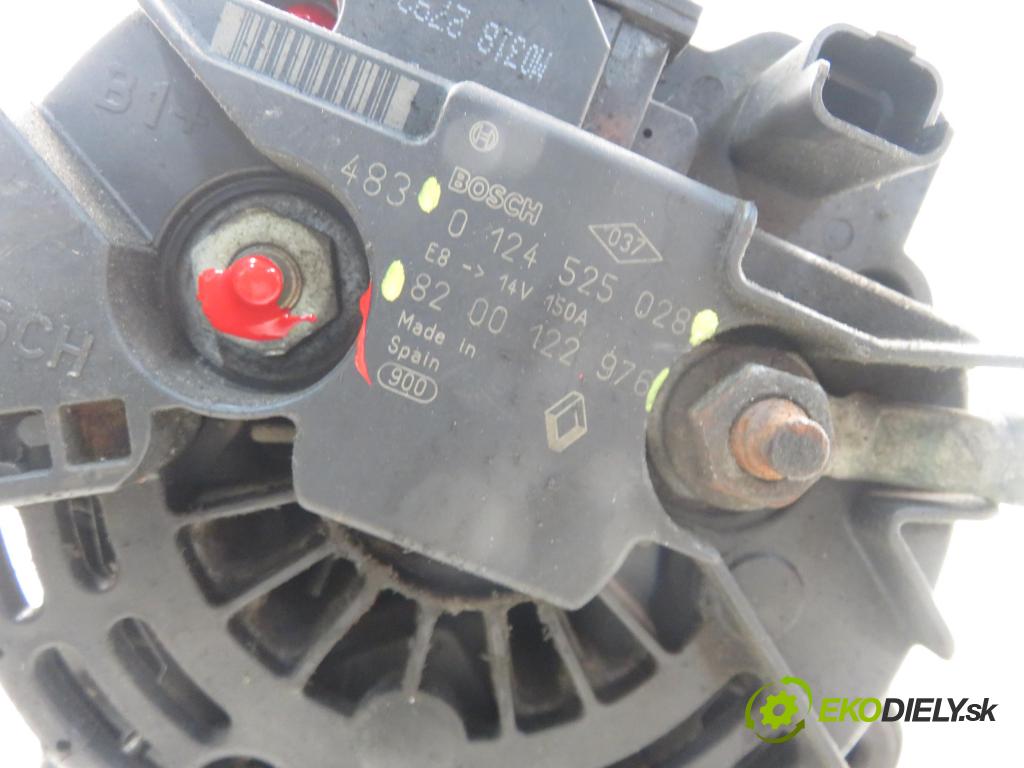 RENAULT SCENIC II (JM0/1_) MINIVAN 2004 60,00 1.5 dCi (JM0F) - K9K 722 1461,00 Alternátor 8200122976 ; 0124525028 (Alternátor)