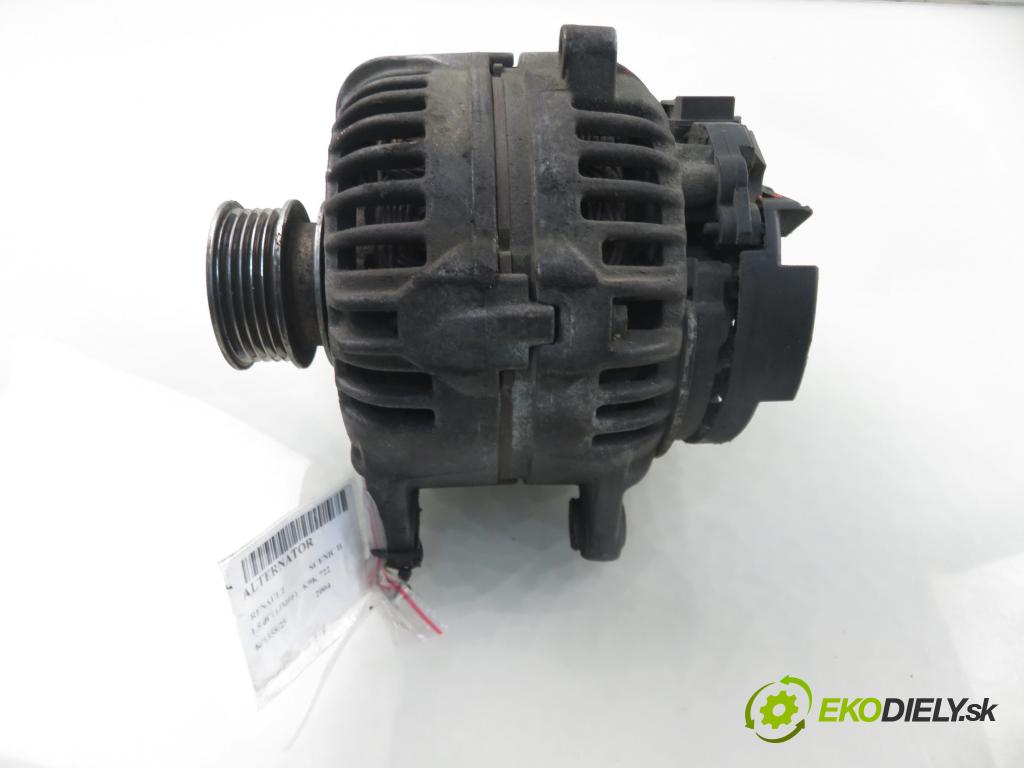 RENAULT SCENIC II (JM0/1_) MINIVAN 2004 60,00 1.5 dCi (JM0F) - K9K 722 1461,00 Alternátor 8200122976 ; 0124525028 (Alternátor)